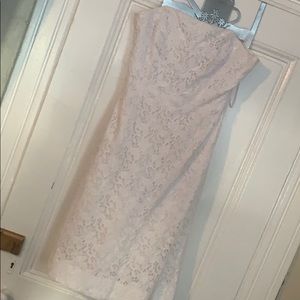 White Strapless Crocheted Lilly Pulitzer Dress